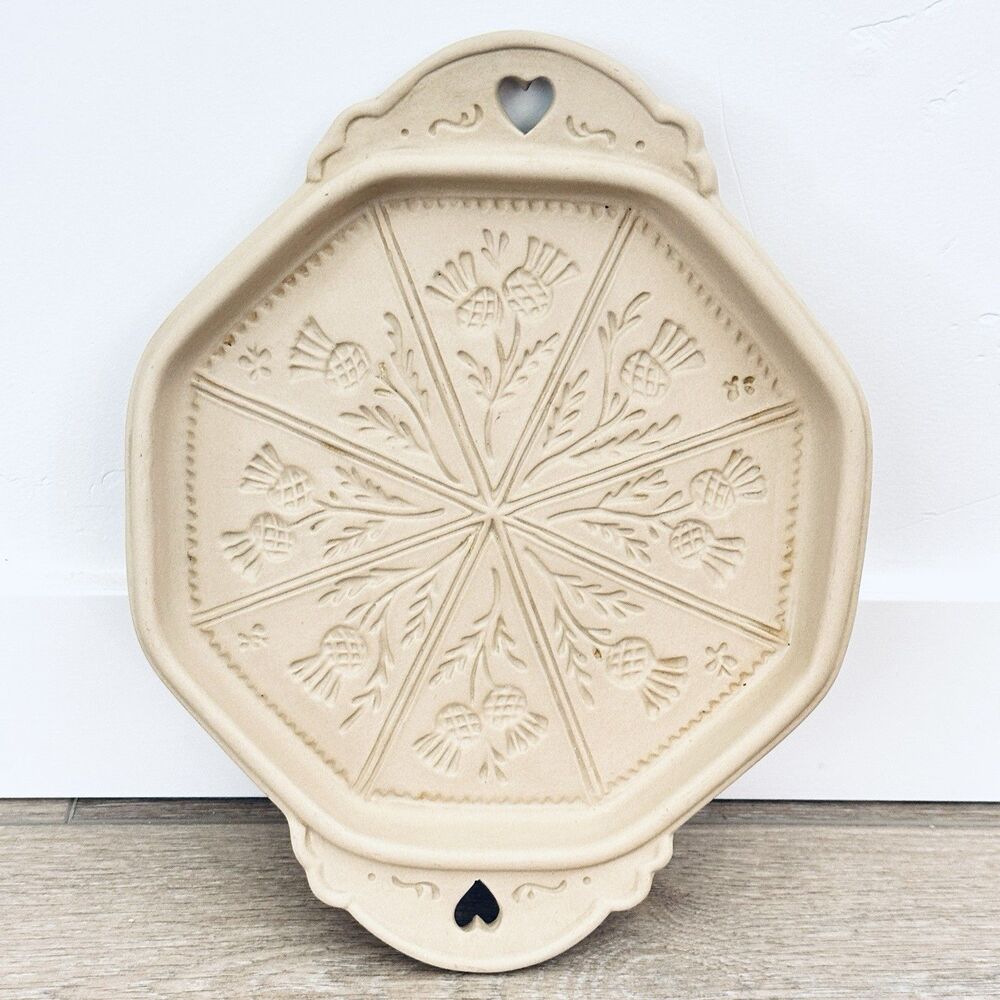 Brown Bag Cookie Thistle Shortbread Butter Mold 1988 Hill Wildflower Wall Art - Picture 2 of 8